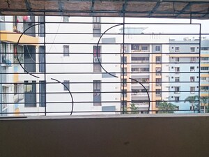 Balcony in 1 BHK Apartment at Swastik Palms CHS, Brahmand – for Rent