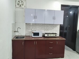 Kitchen in 1 BHK Builder Floor at Greater Kailash I – for Rent