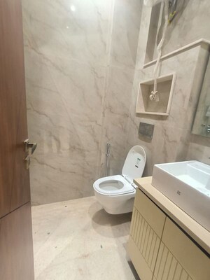 Bathroom in 3 BHK Builder Floor at Chittaranjan Park – for Rent