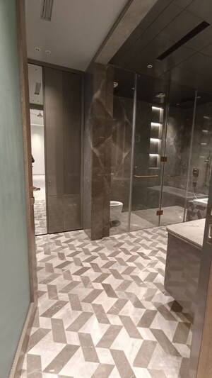 Bathroom in 3.5 BHK Apartment at Defence Colony – for Rent