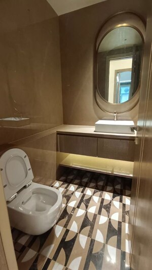 Bathroom in 3.5 BHK Apartment at Defence Colony – for Rent