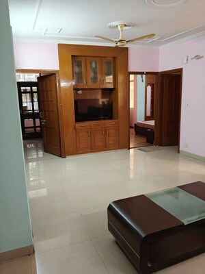 Living Room in 3 BHK Builder Floor at Rail Vihar – for Rent