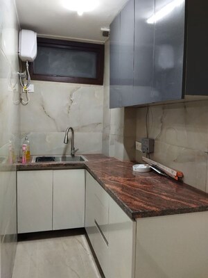 Kitchen in 1 BHK Builder Floor at Malviya Nagar – for Rent
