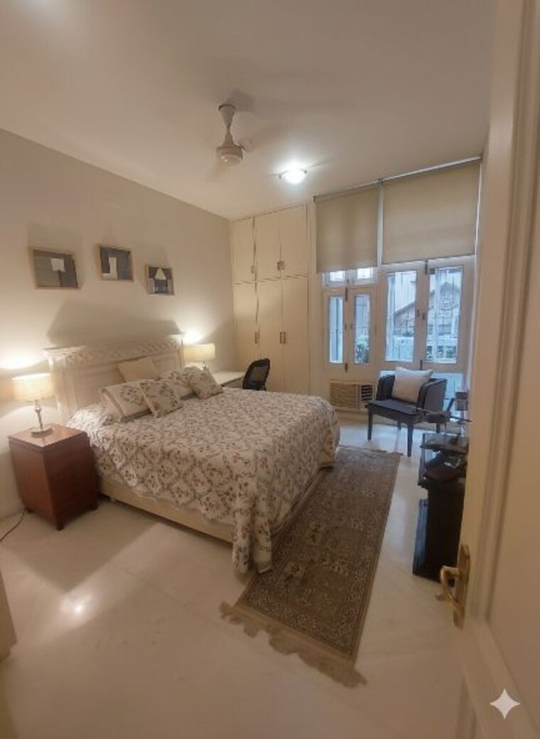 Master Bedroom, greater kailash i 4 Bedroom 4600 Sq.Ft. Builder Floor In Greater Kailash I Delhi 9447865