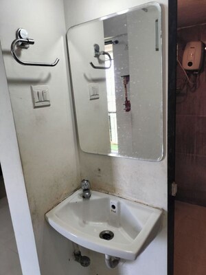 Bathroom in 1 BHK Apartment at JVM Veda, Kasarvadavali – for Rent