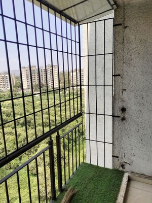Balcony in 1 BHK Apartment at Iris CHS, Kasarvadavali – for Rent