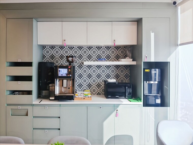 Kitchen, wave-one Commercial Office Space 646 Sq.Ft. In Sector 18 Noida 9540945
