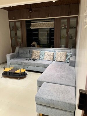 Living Room in 2 BHK Apartment at Primal Marigold, Moshi – for Rent