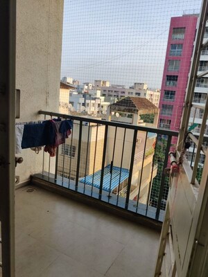 Balcony in 3 BHK Apartment at Adi Skyline Apartments, Wakad – for Rent