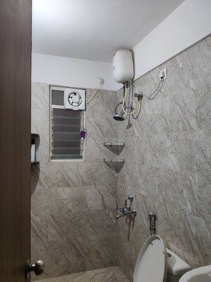 Bathroom in 3 BHK Apartment at Adi Skyline Apartments, Wakad – for Rent