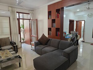 Living Room in 3 BHK Apartment at Apex Apartments, Sector 45 – for Rent