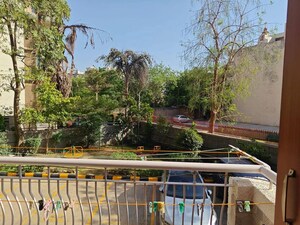 Balcony in 3 BHK Apartment at Apex Apartments, Sector 45 – for Rent