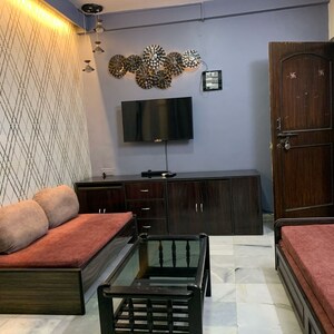 Living Room in 1 BHK Apartment at Yesh Krupa CHS, Shimpoli – for Rent