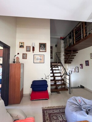 Staircase in 4 BHK Independent House at Forest Trails Cascade And Crescent, Bhugaon – for Sale