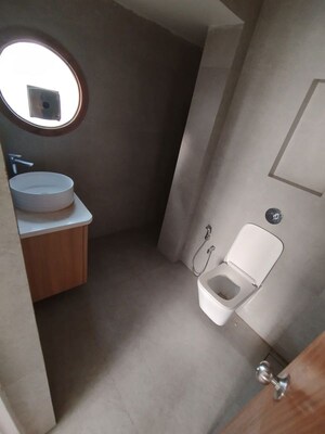 Bathroom in 1 BHK Apartment at Sandesh Nagar – for Rent