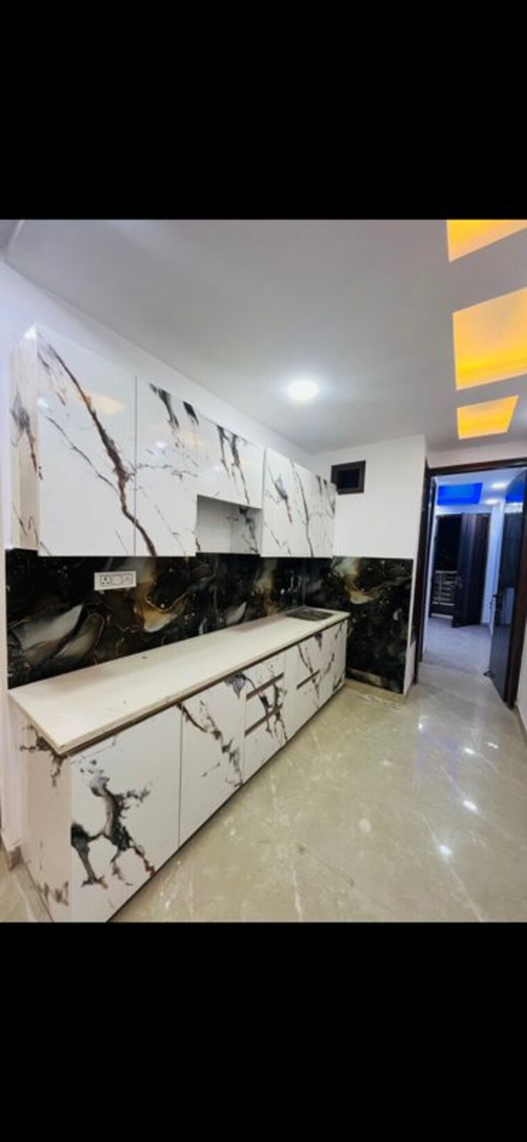 Kitchen, tughlakabad extension 3 Bedroom 810 Sq.Ft. Builder Floor In Tughlakabad Extension Delhi 10355182