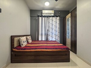 Bedroom in 2 BHK Apartment at Gala Lifestyle Pride Residency, Kasarvadavali – for Rent