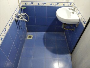 Bathroom in 1 BHK Apartment at Ajmera Bhakti Park, Bhakti Park – for Rent