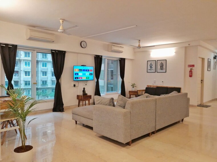 Living Room, indiabulls-one-indiabulls 3 Bedroom 1200 Sq.Ft. Apartment In Pokhran Road No Two Thane 10355341