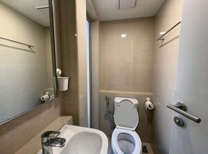 Bathroom in 2 BHK Apartment at Everest World Lavender, Kolshet Road – for Rent