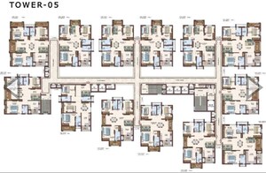 Floor Plan in 3 BHK Apartment at Prosperiti Ekam, Velmala – for Sale