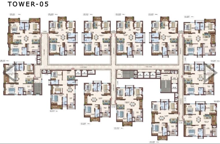 Floor Plan, prosperiti-ekam 3 Bedroom 1658 Sq.Ft. Apartment In Velmala Hyderabad 10318591