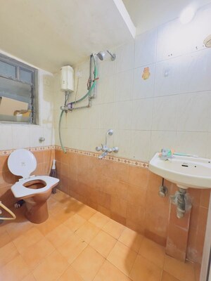 Bathroom in 1 BHK Apartment at Dharmendra CHS, Borivali West – for Rent