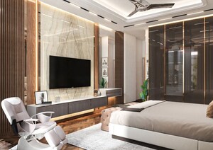 Bedroom in 4 BHK Builder Floor at Zak Ivory Arches, Sector 88b – for Sale