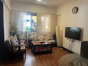 Living Room in 1 BHK Apartment at Rizvi Complex Phase II , Bandra West – for Rent