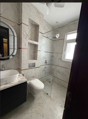 Bathroom in 3 BHK Builder Floor at Anant Raj Ashok Estate, Sector 63a – for Rent