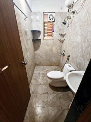 Bathroom in 2 BHK Apartment at Harsh Vihar, Aundh – for Rent