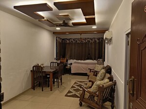 Living Room in 1 BHK Apartment at Upper Worli – for Rent