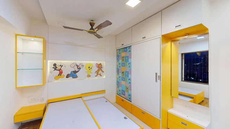 Bedroom, lalani-grandeur 3 Bedroom 943 Sq.Ft. Apartment In Goregaon East Mumbai 10355906