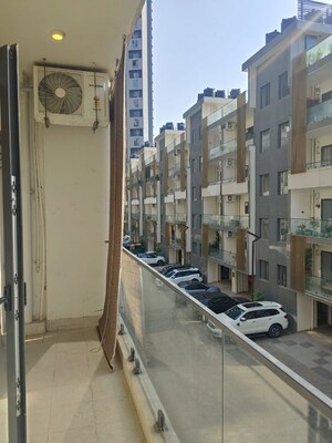 Balcony in 3 BHK Apartment at Suncity Vatsal Valley, Gwal Pahari – for Rent