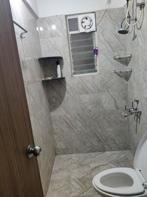Bathroom in 3 BHK Apartment at Nandan Vatsalya Vihar, Aundh – for Rent