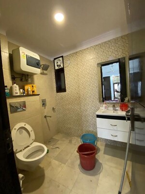 Bathroom in 3 BHK Apartment at Saket – for Rent