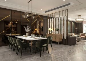 Living Room in 4 BHK Builder Floor at Zak Ivory Arches, Sector 88b – for Sale