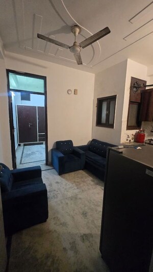 Living Room in 1 BHK Builder Floor at Freedom Fighters Enclave – for Rent