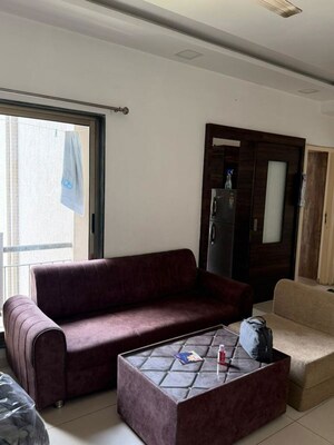 Living Room in 2 BHK Apartment at Makarba – for Rent
