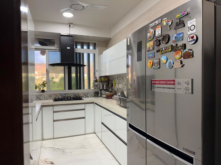 Kitchen, satellite-tower 3 Bedroom 1500 Sq.Ft. Apartment In Goregaon East Mumbai 10356146