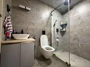 Bathroom in 3 BHK Apartment at Satellite Tower, Goregaon East – for Rent