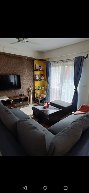 Living Room in 3 BHK Apartment at Orchid Lakeview, Bellandur – for Rent