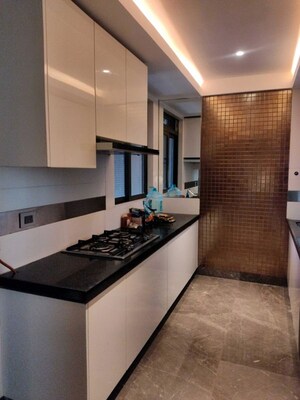 Kitchen in 3 BHK Apartment at Lodha Trump Tower, Worli – for Rent