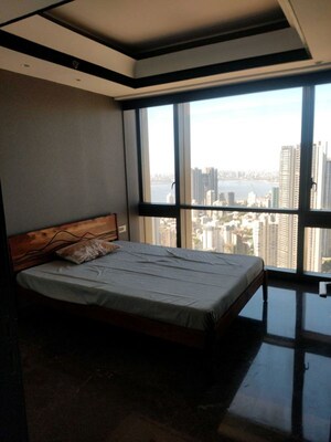 Bedroom in 3 BHK Apartment at Lodha Trump Tower, Worli – for Rent