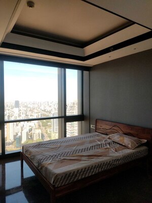 Bedroom in 3 BHK Apartment at Lodha Trump Tower, Worli – for Rent