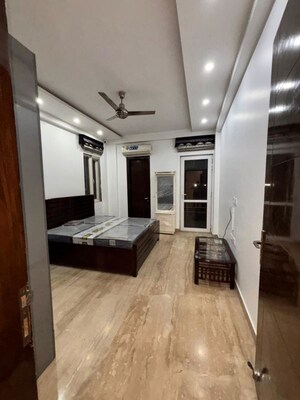 Bedroom in 3 BHK Builder Floor at Sushant Lok I – for Rent