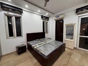 Bedroom in 3 BHK Builder Floor at Sushant Lok I – for Rent