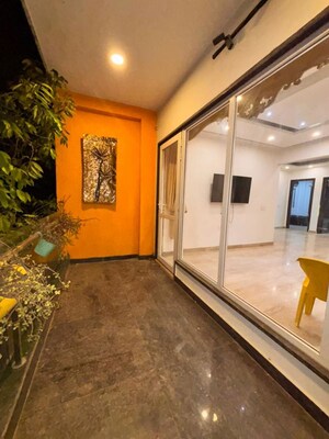 Living Room in 3 BHK Builder Floor at Sushant Lok I – for Rent