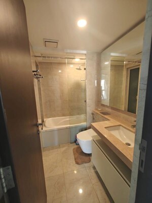 Bathroom in 2 BHK Apartment at Hiranandani Atlantis, Powai – for Rent