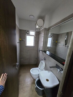 Bathroom in 3 BHK Apartment at Omkar Meridia, Kurla West – for Rent